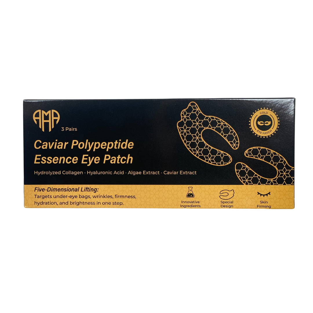 Regenerating mask with caviar, collagen and peptides for the eye area – 3 pieces - Nutra Best Europe