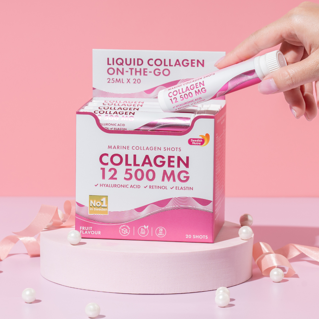 Fish Collagen 12,500 mg with Retinol, Elastin and Hyaluronic Acid - 20 x 25 ml - Nutra Best Europe