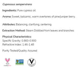 Cypress Oil | 100% Pure Cupressus Sempervirens - 30 ml - Nutra Best Europe