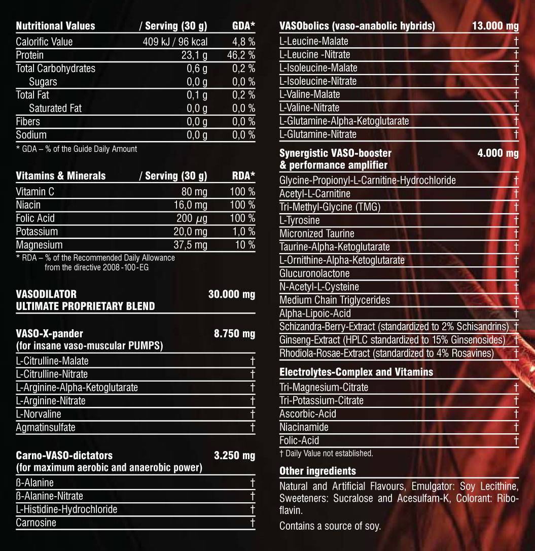 Vasolidator 2.0 600 grams - Nutra Best Europe