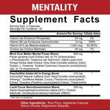 Mentality | Energy and Focus Nootropic 60 capsules - Nutra Best Europe