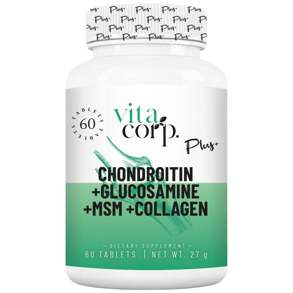 Chondroitin + Glucosamine + MSM + Collagen - 60 Tablets - Nutra Best Europe
