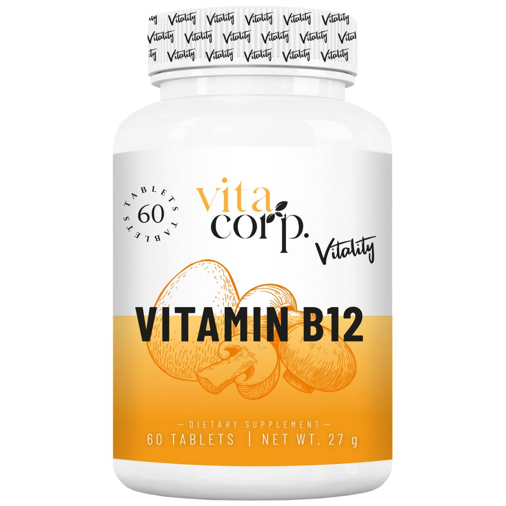 Vitamin B12 Cyanocobalamin 12.5 mcg - 60 Tablets - Nutra Best Europe