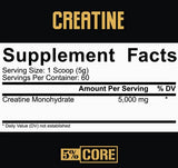 Creatine Monohydrate Powder | Core Series - 300 grams - Nutra Best Europe