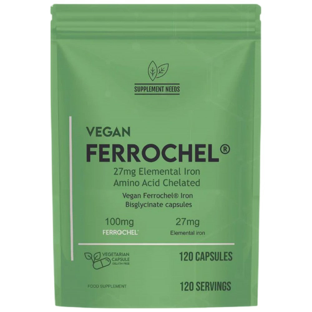 Vegán Ferrochel | Kelátos vas 27 mg - 120 kapszula