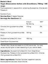 Vegán glükózamin-szulfát 750 mg | GreenGrown-nal - 180 kapszula