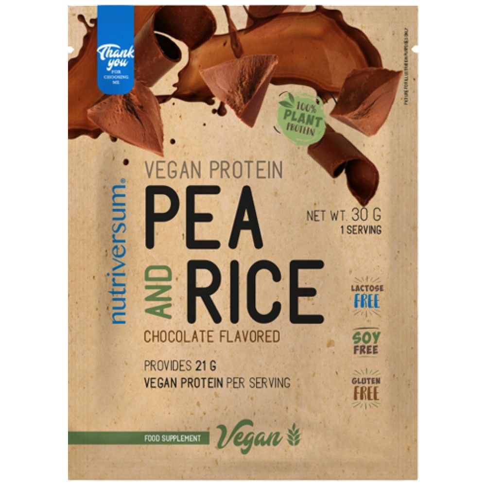 Vegán fehérje | Borsó és rizs - 30 gramm