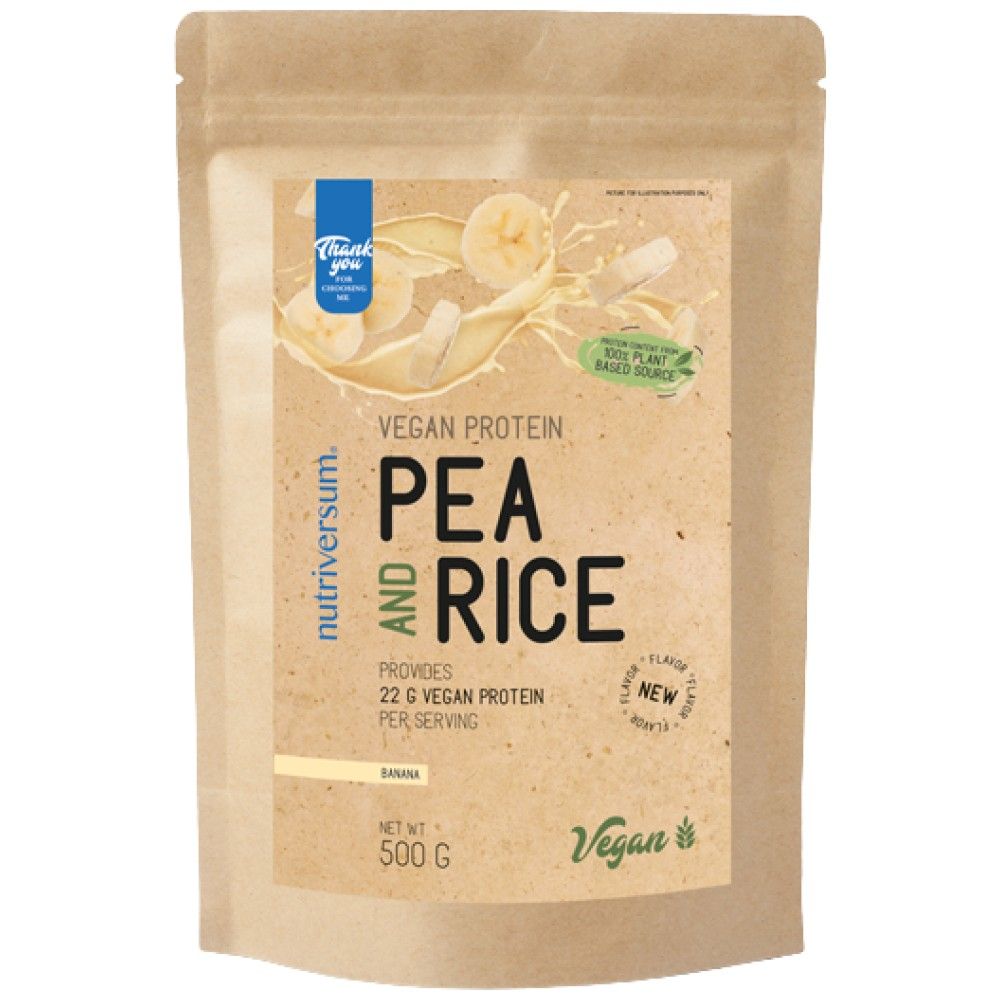 Vegán fehérje | Borsó és rizs - 500 gramm
