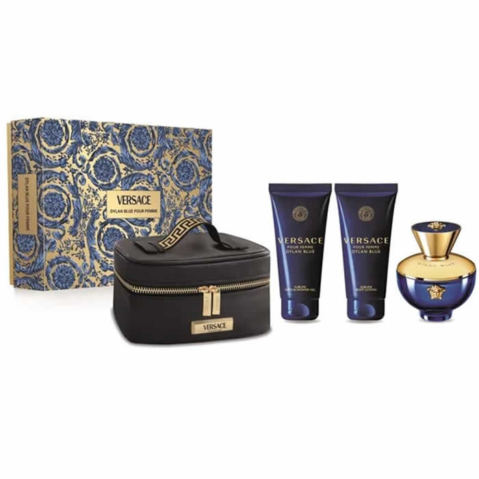 <tc>VERSACE</tc> Pour Femme Dylan Blue Eau De Perfume Spray 100 ml-es 3 darabos készlet