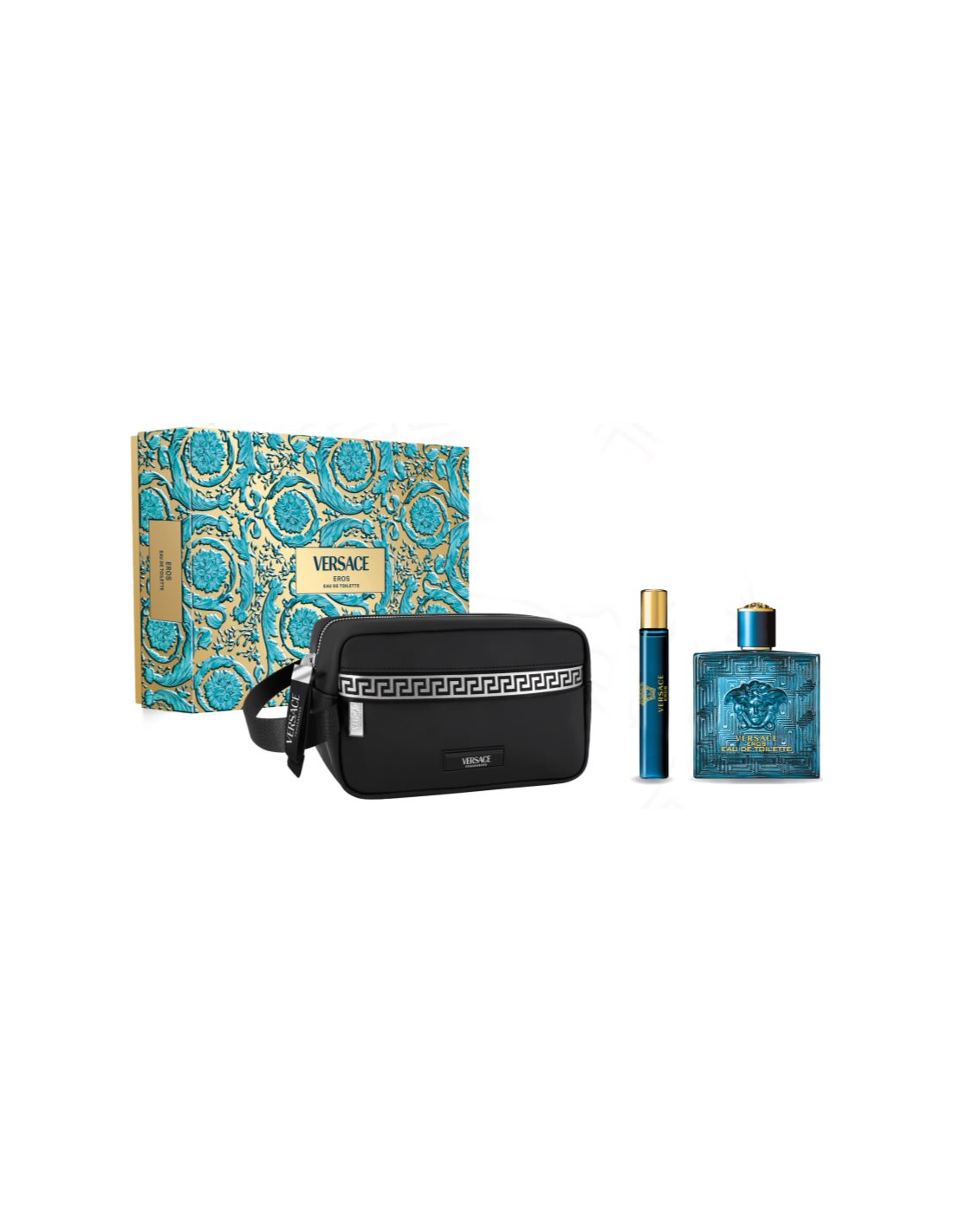 <tc>VERSACE</tc> Eros Eau De Toilette Spray 100ml Karácsonyi szett 3 darabos