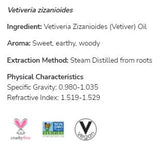 Vetiver olaj | 100% tisztaságú Vetiveria Zizanioides - 10 ml