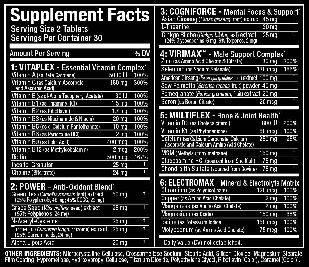 Vitaform / Premium Multi-Vitamin for Men 60 Tablets - Nutra Best Europe