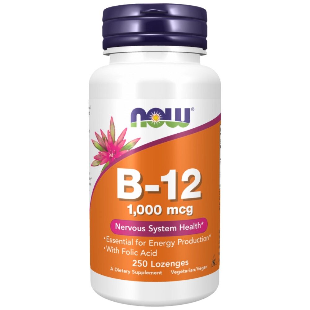 B-12-vitamin 1000 mcg | folsavval - 250 szublingvális tabletta