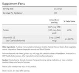 B-12-vitamin 1000 mcg | folsavval - 250 szublingvális tabletta