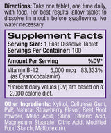 B-12-vitamin 5000 mcg gyorsan oldódó/100 tabletta.