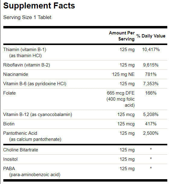 B-125 vitamin komplex/100 tabletta. - 0