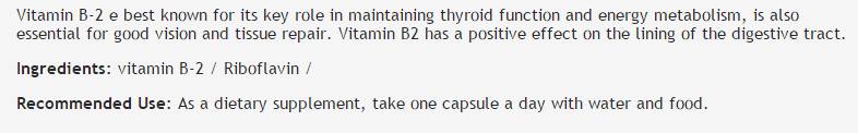B-2-vitamin 16 mg - 100 kapszula