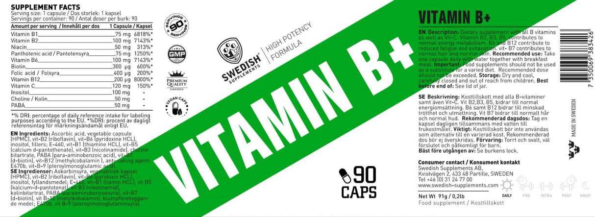 B+ vitamin komplex - 90 kapszula