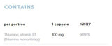 B1-vitamin 100 mg | Tiamin - 60 kapszula