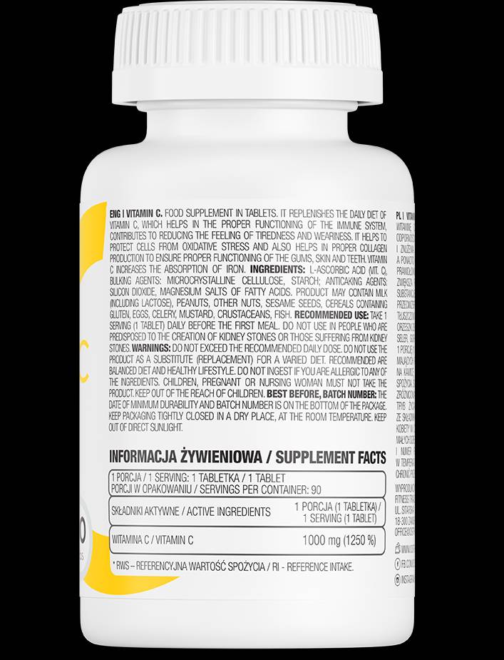 C-vitamin 1000 mg - 90 tabletta