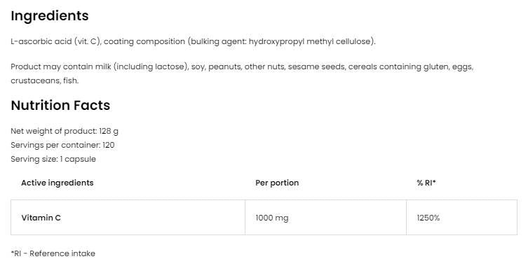 C-vitamin 1000 mg - 90 tabletta