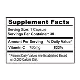 C-vitamin 750 mg/Immunrendszer támogatása - 30 kapszula