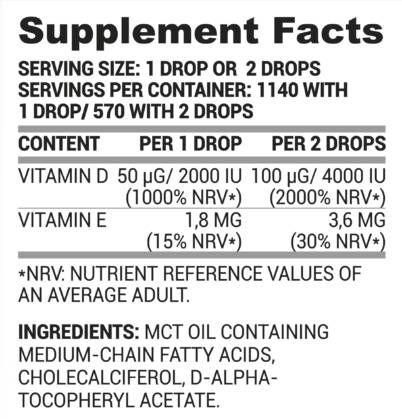 D+E vitamin cseppek 30 ml