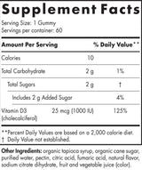 D3-vitamin gumicukor 1000 NE - 60 gumicukor