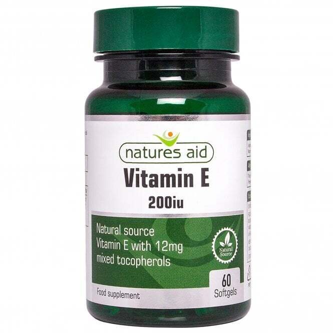 E vitamin (E vitamin) 200iu 60 kapszula NaturesAid