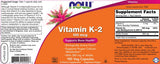 K-2-vitamin 100 mcg - 250 kapszula