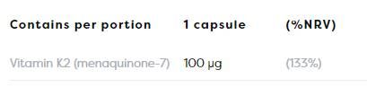 K2-vitamin MK-7 100 mcg - 60 gél kapszula