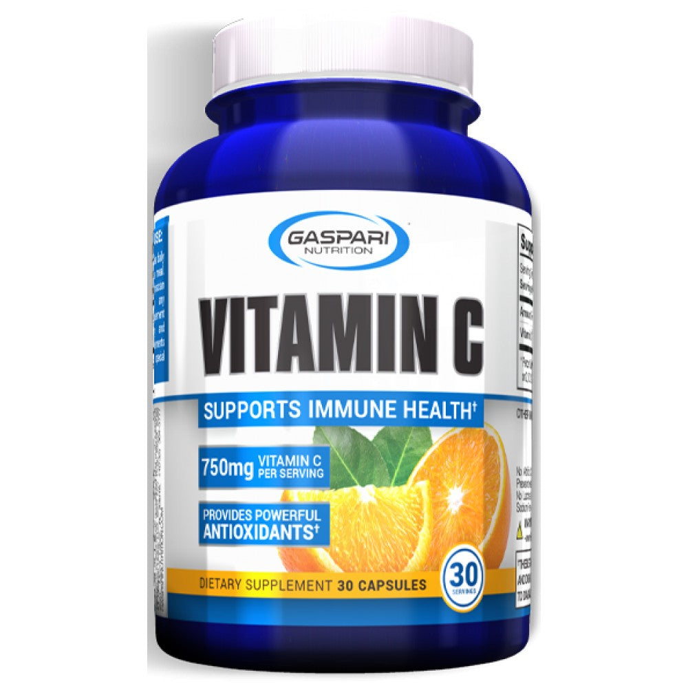 Vitamin C 750 mg / Immune System Support - 30 capsules - Nutra Best Europe
