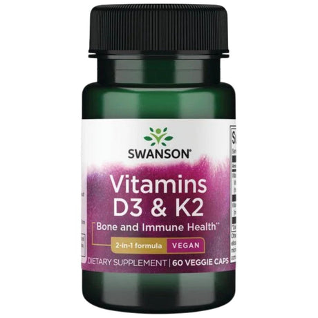 Vitamins D3 and K2 60 capsules - Nutra Best Europe