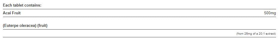 Acai Berry 500 mg - 120 Tablets - Nutra Best Europe