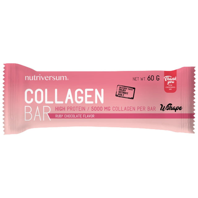 Collagen Bar | High Protein Bar with 5000 mg Hydrolyzed Collagen - 60 grams - Nutra Best Europe