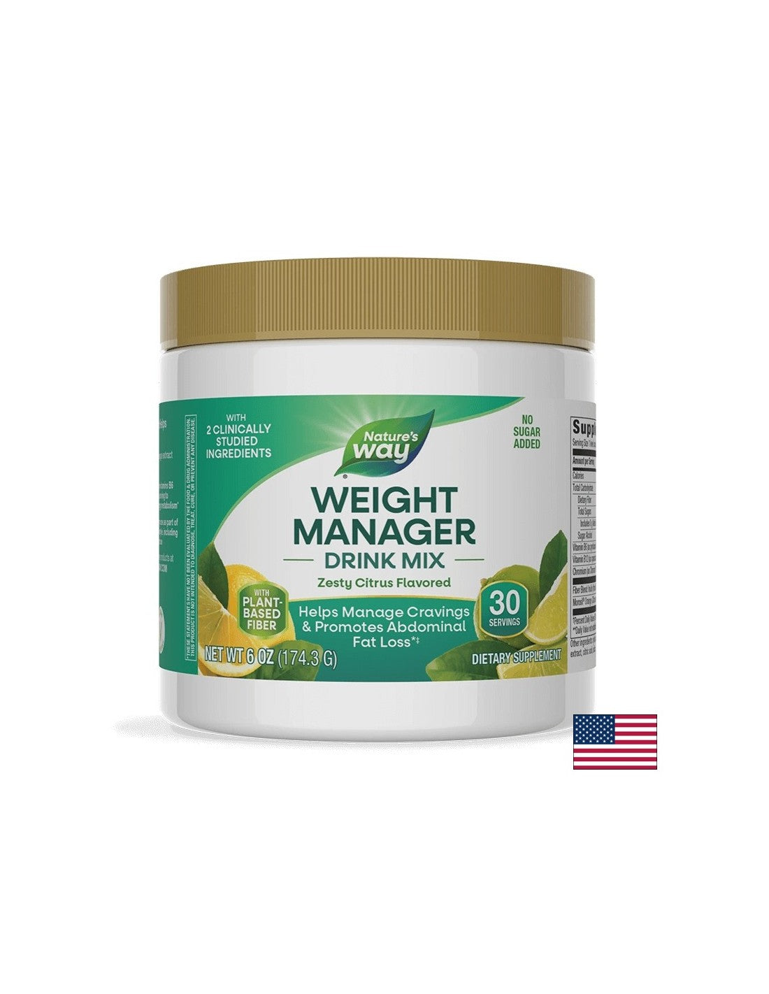 Étvágyat, súlyt és hasi zsírt kontrolláló formula - Weight Manager - 170,7 g por, gyümölcs ízesítéssel