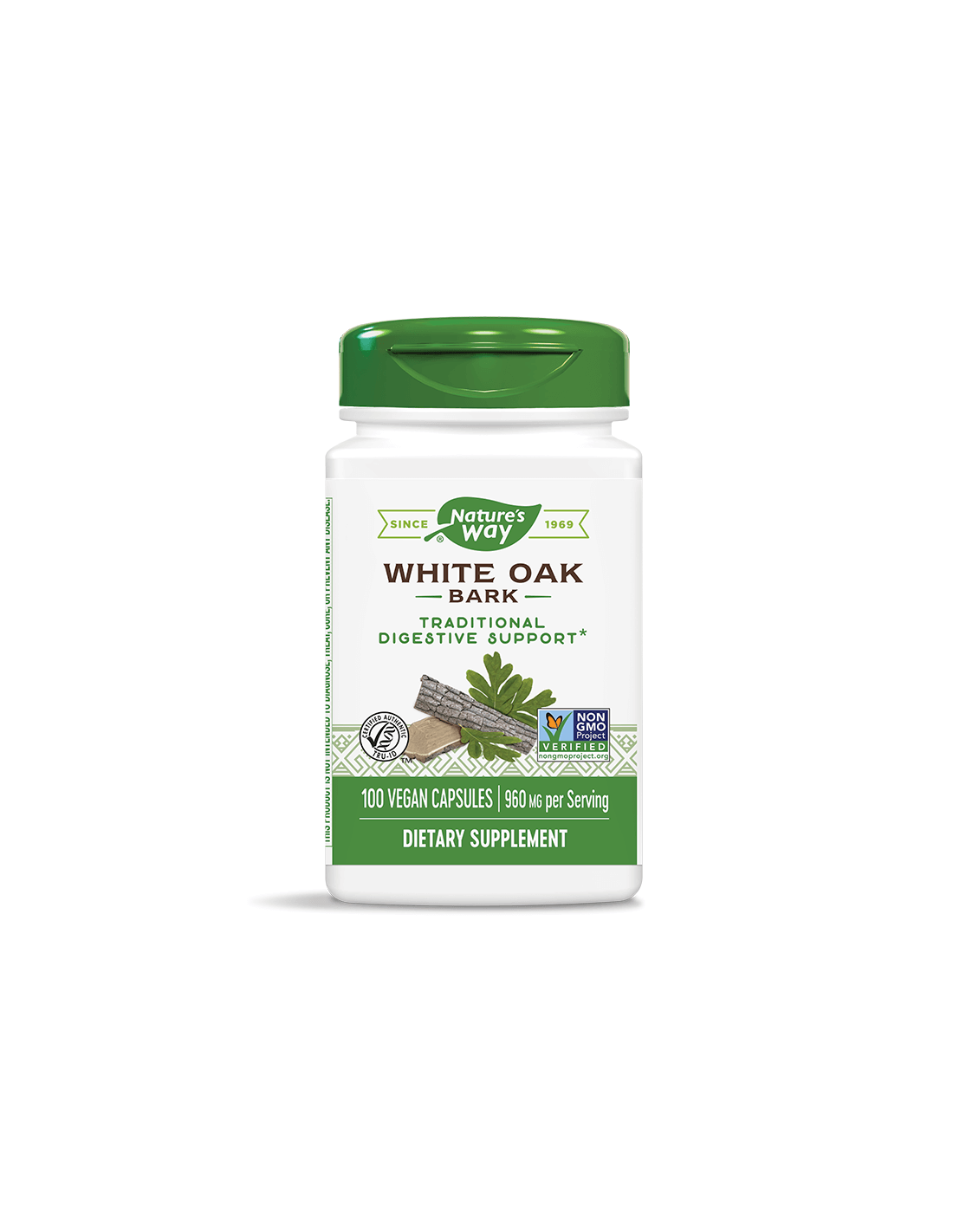 White Oak Bark 480 mg x 100 kapszula Nature's Way