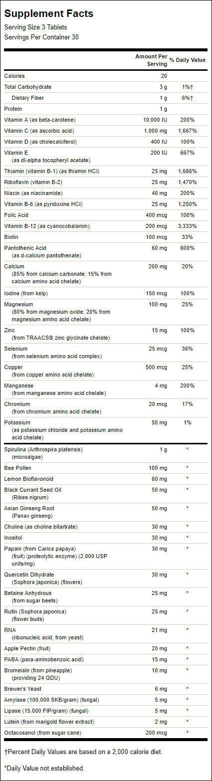Full Food Multi Formula - 90 tabletta