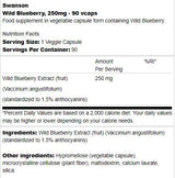 Wild Blueberry 250 mg 90 kapszula
