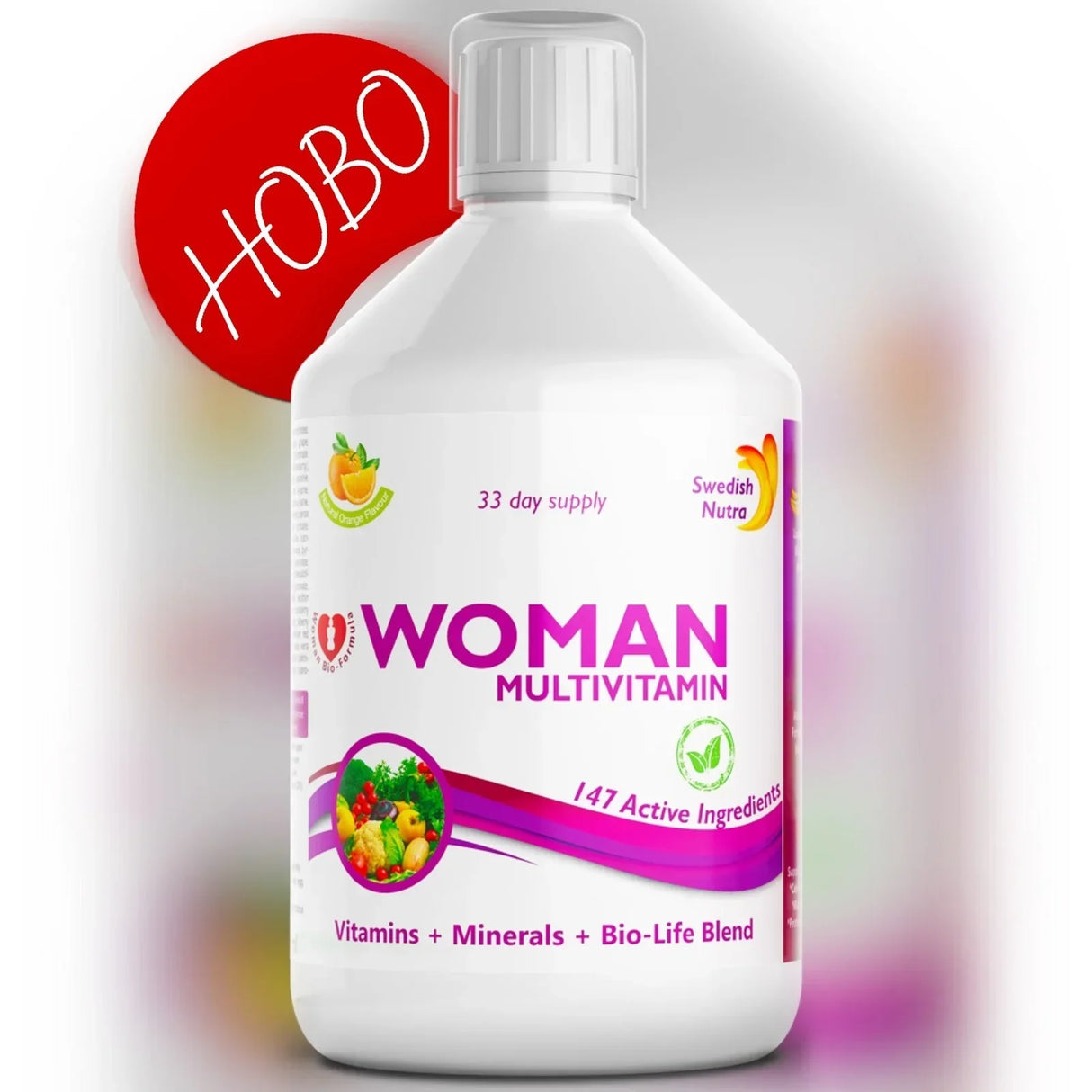 Női multivitamin nőknek kollagénnel 1497 mg - 147 hatóanyag /500 ml/