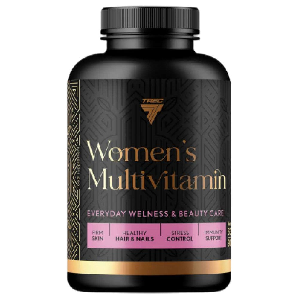 Női multivitamin | Halkollagén peptidekkel, hialuronsavval, CoQ10-zel, L-karnitinnel és CLA-val & Zöld tea - 90 kapszula