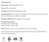 Peppermint Oil | 100% Pure Mentha Piperita - 30 ml - Nutra Best Europe