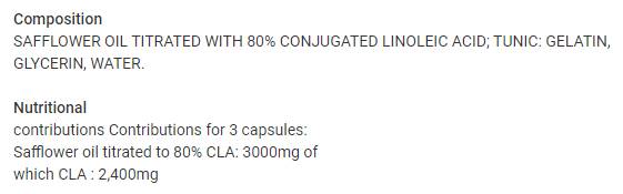 CLA 2400 - 120 Gel capsules - Nutra Best Europe