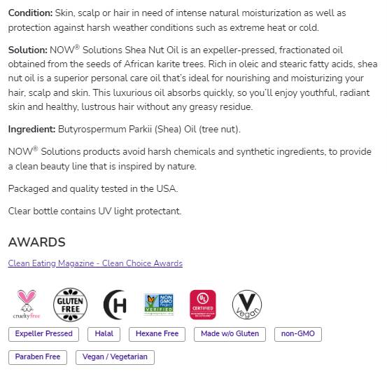 Shea Nut Oil | Pure Moisturizing Oil - 473 ml - Nutra Best Europe