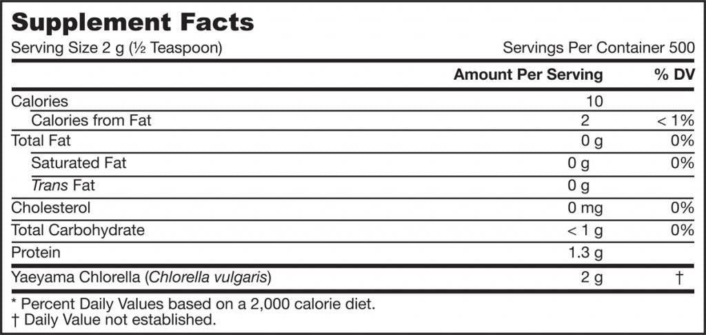 Yaeyama Chlorella por 1000 gramm