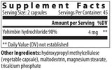 Yohimbe HCL 2 mg 90 kapszula