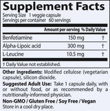 BEST Benfotiamine 150 mg + Alpha Lipoic Acid 300 mg - 60 capsules - Nutra Best Europe