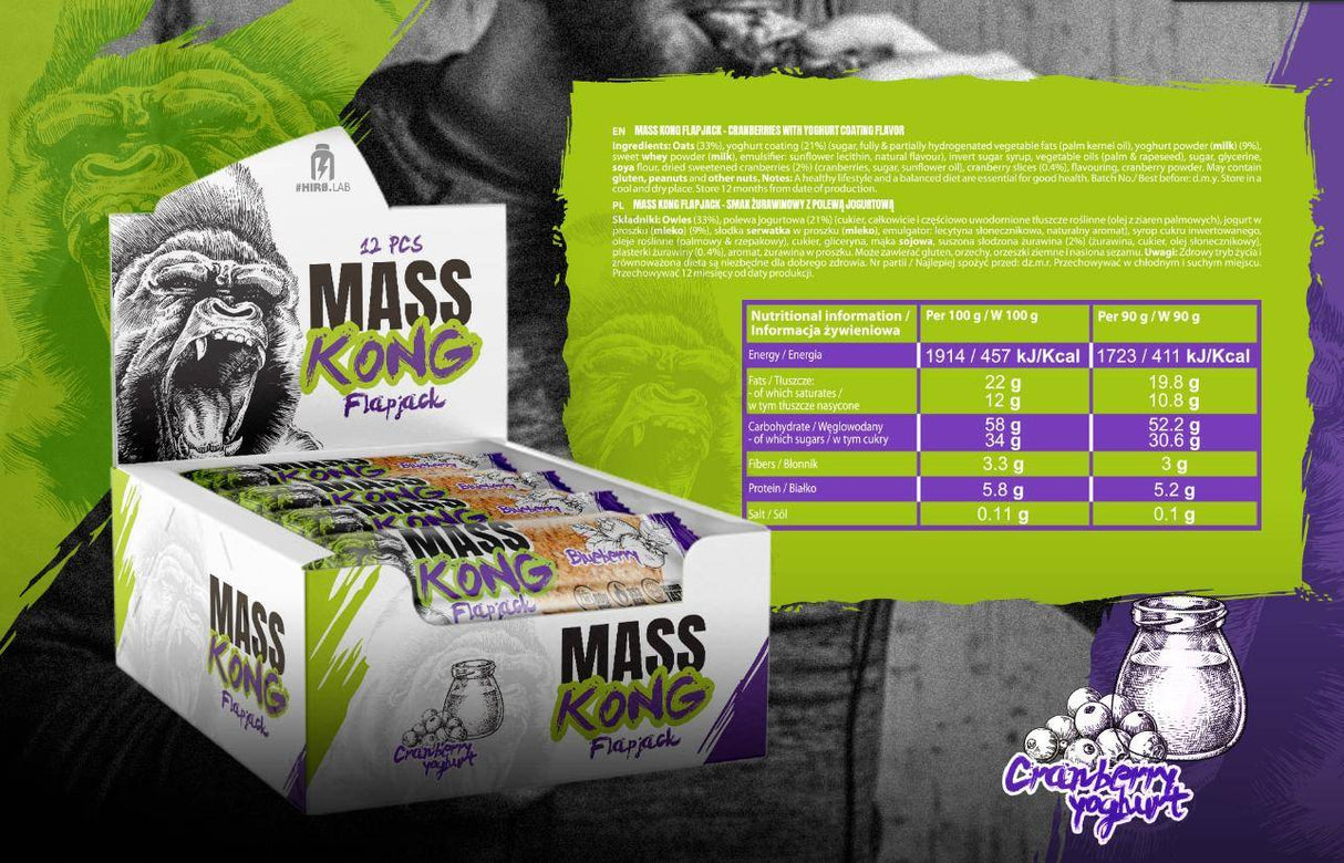 Mass KONG FlapJack ~ Oat Bar - 90 grams - Nutra Best Europe