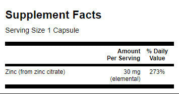 Cink /Citrát/ 30mg./60 Caps. - 0