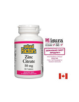 Cink-citrát/Cink (citrát) 50 mg x 90 tabletta <tc>Natural Factors</tc>